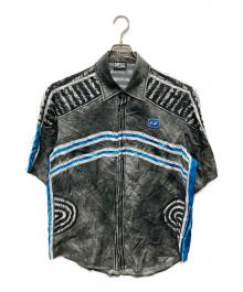 DIESEL（ディーゼル）の古着「S/S トロンプルイユシャツ」｜グレー×ブルー