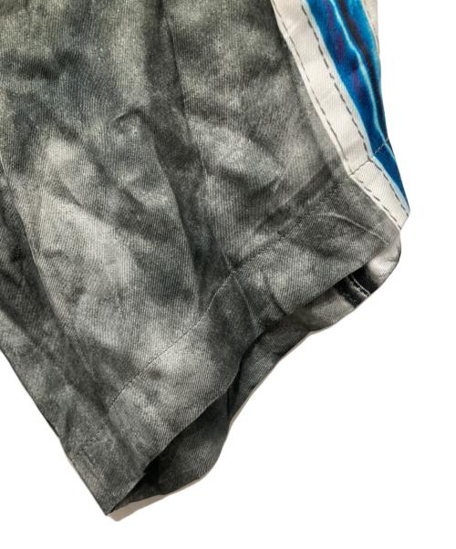 DIESEL（ディーゼル）DIESEL (ディーゼル) S/S トロンプルイユシャツ グレー×ブルー サイズ:50の古着・服飾アイテム