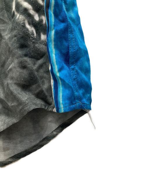 DIESEL（ディーゼル）DIESEL (ディーゼル) S/S トロンプルイユシャツ グレー×ブルー サイズ:50の古着・服飾アイテム