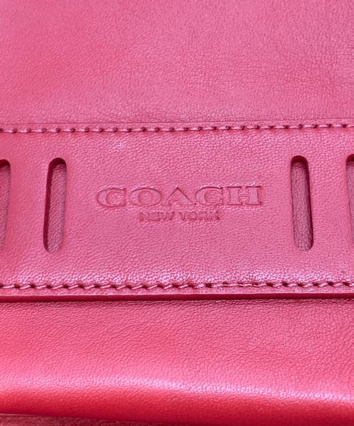 COACH（コーチ）COACH (コーチ) レザーボディバッグ レッドの古着・服飾アイテム