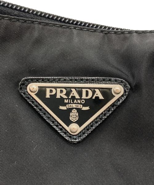 PRADA（プラダ）PRADA (プラダ) ナイロンショルダーバッグ ブラックの古着・服飾アイテム