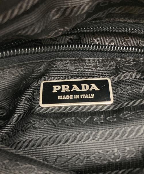 PRADA（プラダ）PRADA (プラダ) ナイロンショルダーバッグ ブラックの古着・服飾アイテム