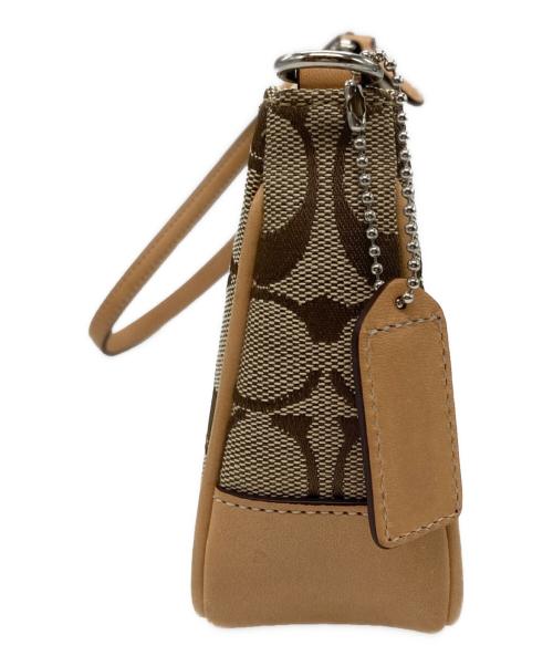 COACH（コーチ）COACH (コーチ) アクセサリーポーチ ベージュの古着・服飾アイテム