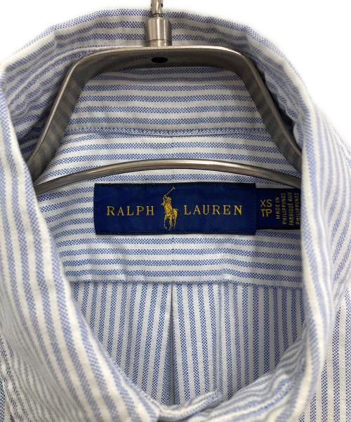 RALPH LAUREN（ラルフローレン）RALPH LAUREN (ラルフローレン) ストライプシャツ ホワイト×ブルー サイズ:XSの古着・服飾アイテム