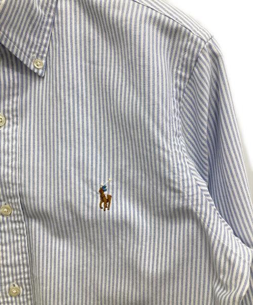 RALPH LAUREN（ラルフローレン）RALPH LAUREN (ラルフローレン) ストライプシャツ ホワイト×ブルー サイズ:XSの古着・服飾アイテム