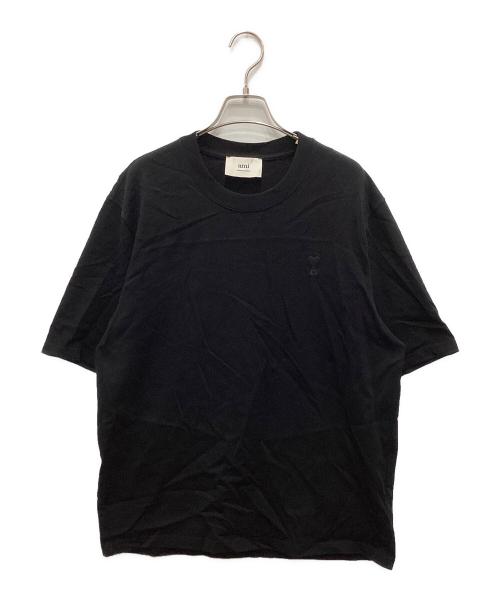 AMI Alexandre Mattiussi（アミアレクサンドルマテュッシ）AMI Alexandre Mattiussi (アミアレクサンドルマテュッシ) de Coeur エンボス Tシャツ ブラック サイズ:Sの古着・服飾アイテム