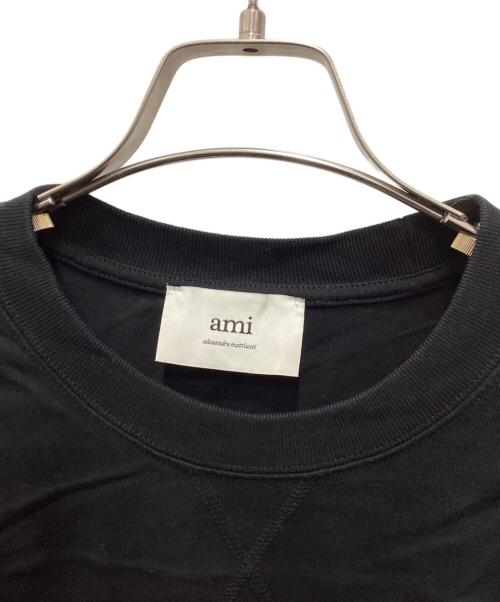 AMI Alexandre Mattiussi（アミアレクサンドルマテュッシ）AMI Alexandre Mattiussi (アミアレクサンドルマテュッシ) de Coeur エンボス Tシャツ ブラック サイズ:Sの古着・服飾アイテム