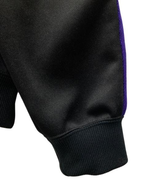 Needles（ニードルズ）Needles (ニードルズ) TRACK CREW NECK SHIRT/トラック クルー ネック シャツ ブラック×パープル サイズ:Lの古着・服飾アイテム