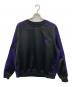 Needles（ニードルズ）の古着「TRACK CREW NECK SHIRT/トラック クルー ネック シャツ」｜ブラック×パープル