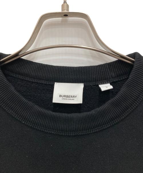 BURBERRY LONDON（バーバリーロンドン）BURBERRY LONDON (バーバリーロンドン) ホースフェリープリントロゴスウェット ブラック サイズ:Lの古着・服飾アイテム