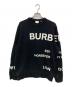 BURBERRY LONDON（バーバリーロンドン）の古着「ホースフェリープリントロゴスウェット」｜ブラック