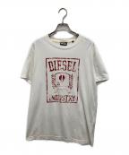 DIESELディーゼル）の古着「プリントカットソー」｜ホワイト