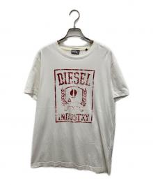 DIESEL（ディーゼル）の古着「プリントカットソー」｜ホワイト
