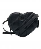 COACHコーチ）の古着「ハートクロスボディバッグ」｜ブラック