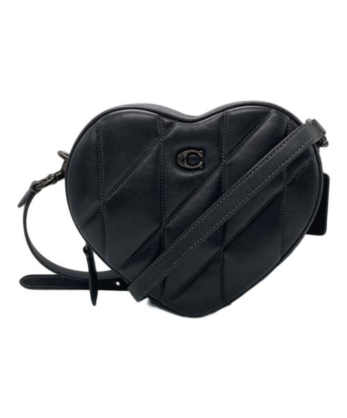 COACH（コーチ）COACH (コーチ) ハートクロスボディバッグ ブラックの古着・服飾アイテム