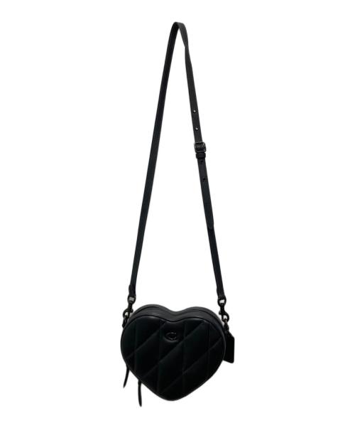 COACH（コーチ）COACH (コーチ) ハートクロスボディバッグ ブラックの古着・服飾アイテム