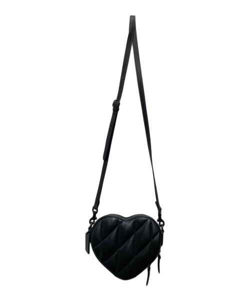 COACH（コーチ）COACH (コーチ) ハートクロスボディバッグ ブラックの古着・服飾アイテム
