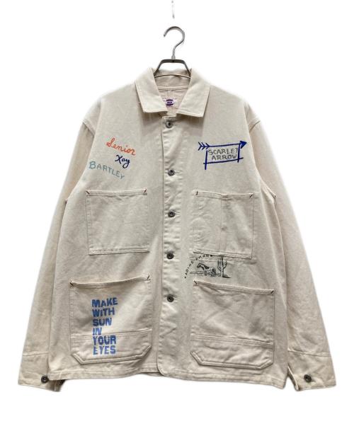 GOOD OLD SHOP（グッドオールドショップ）GOOD OLD SHOP (グッドオールドショップ) カバーオール アイボリー サイズ:Mの古着・服飾アイテム