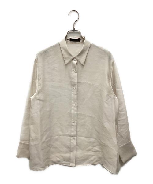 TOMORROW LAND collection（トゥモローランドコレクション）TOMORROW LAND collection (トゥモローランドコレクション) シアーオーガンジー ロングスリーブブラウス アイボリー サイズ:36の古着・服飾アイテム