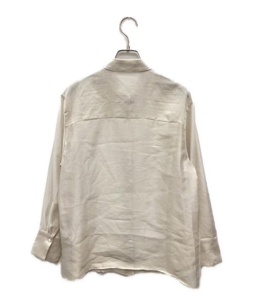 TOMORROW LAND collection（トゥモローランドコレクション）TOMORROW LAND collection (トゥモローランドコレクション) シアーオーガンジー ロングスリーブブラウス アイボリー サイズ:36の古着・服飾アイテム