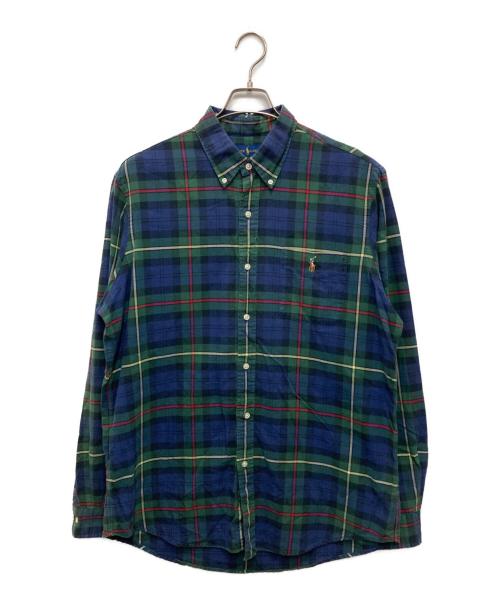 RALPH LAUREN（ラルフローレン）RALPH LAUREN (ラルフローレン) チェックシャツ ネイビー×グリーン サイズ:Lの古着・服飾アイテム