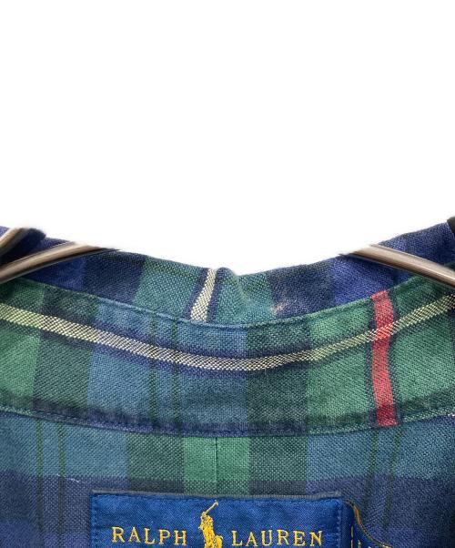 RALPH LAUREN（ラルフローレン）RALPH LAUREN (ラルフローレン) チェックシャツ ネイビー×グリーン サイズ:Lの古着・服飾アイテム
