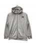 THE NORTH FACE（ザ ノース フェイス）の古着「Square Logo Full Zip Hoodie」｜グレー