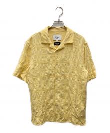 WAX LONDON×MEN'S BIGI（ワックスロンドン×メンズビギ）の古着「ジャガードシャツ」｜イエロー