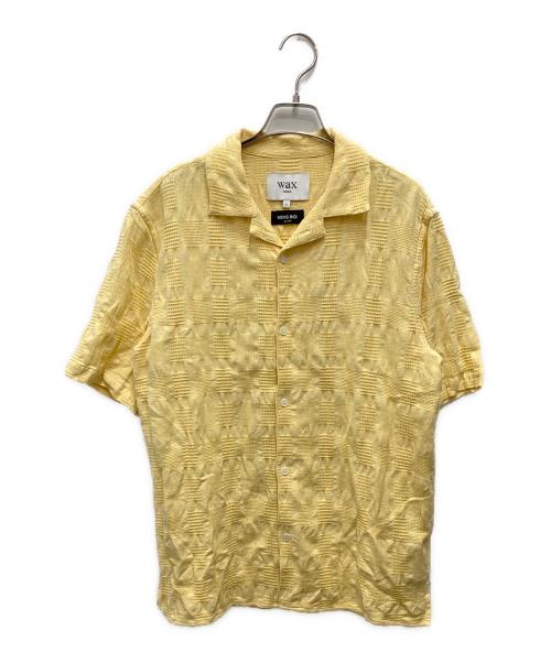 WAX LONDON（ワックスロンドン）WAX LONDON (ワックスロンドン) MEN'S BIGI (メンズビギ) ジャガードシャツ イエロー サイズ:Sの古着・服飾アイテム
