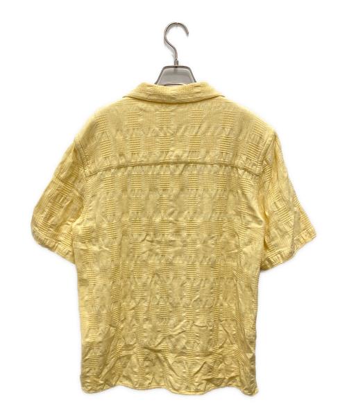 WAX LONDON（ワックスロンドン）WAX LONDON (ワックスロンドン) MEN'S BIGI (メンズビギ) ジャガードシャツ イエロー サイズ:Sの古着・服飾アイテム