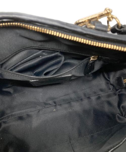 COACH（コーチ）COACH (コーチ) サッチェルギャザードレザーハンドバッグ ブラックの古着・服飾アイテム