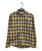 Barbourバブアー）の古着「チェックBDシャツ」｜イエロー