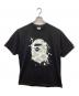 BAPE BY A BATHING APE（ベイプバイアベイシングエイプ）の古着「City Camo Painting Ape Head Tee/シティ カモ ペインティング エイプ ヘッド ティー」｜ブラック