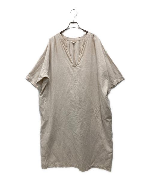 TODAYFUL（トゥデイフル）TODAYFUL (トゥデイフル) Linen Caftan Dress/リネン カフタン ドレス ベージュ サイズ:36の古着・服飾アイテム