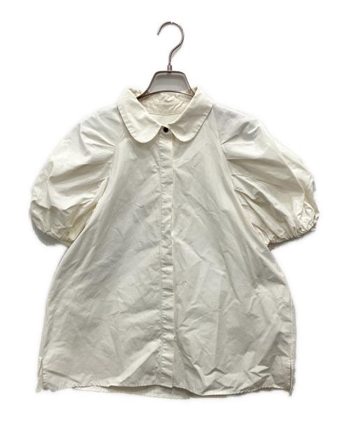 machatt（マチャット）machatt (マチャット) タックスリーブパフブラウス ホワイト サイズ:Fの古着・服飾アイテム