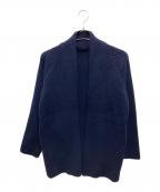 editionエディション）の古着「FRENCH MERINO CARDIGAN ウール ニットカーディガン/フレンチ メリノ カーディガン ウール ニットカーディガン」｜ネイビー