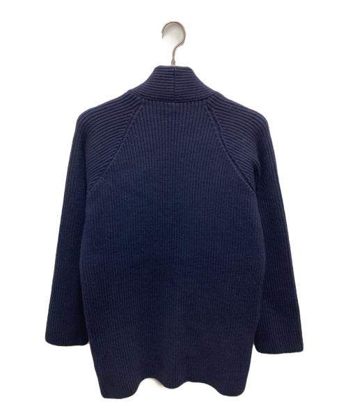 edition（エディション）edition (エディション) FRENCH MERINO CARDIGAN ウール ニットカーディガン/フレンチ メリノ カーディガン ウール ニットカーディガン ネイビー サイズ:F 未使用品の古着・服飾アイテム