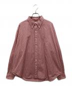 Shinzoneシンゾーン）の古着「STRIPE DADDY SHIRTS/ストライプダディシャツ」｜レッド