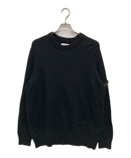 STONE ISLAND（ストーンアイランド）STONE ISLAND (ストーンアイランド) Crew Neck Knitwear/クルー ネック ニットウェア ブラック サイズ:3XLの古着・服飾アイテム