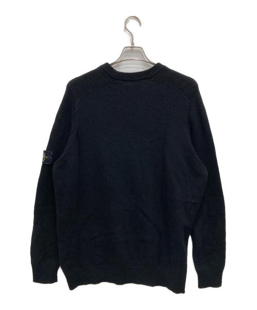 STONE ISLAND（ストーンアイランド）STONE ISLAND (ストーンアイランド) Crew Neck Knitwear/クルー ネック ニットウェア ブラック サイズ:3XLの古着・服飾アイテム