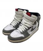 NIKEナイキ）の古着「Air Jordan 1 Retro High OG/エア ジョーダン 1 レトロ ハイ OG」｜ホワイト×グレー