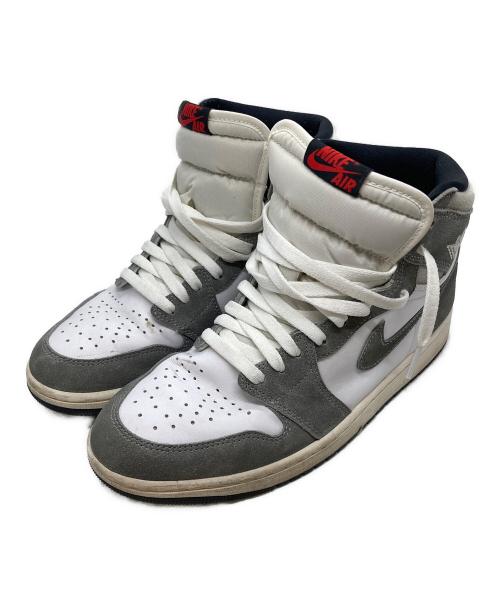 NIKE（ナイキ）NIKE (ナイキ) Air Jordan 1 Retro High OG/エア ジョーダン 1 レトロ ハイ OG ホワイト×グレー サイズ:28の古着・服飾アイテム