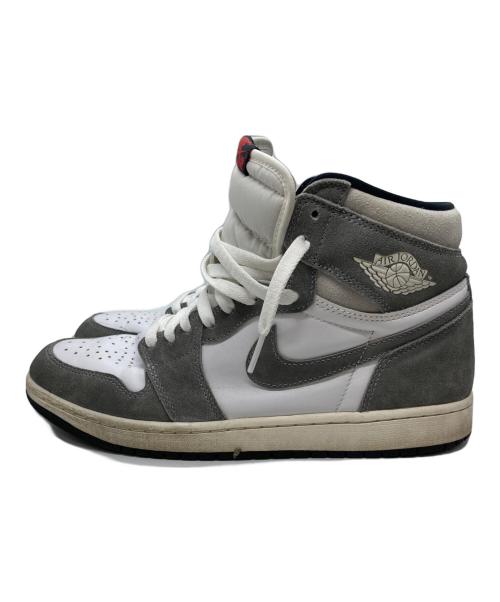 NIKE（ナイキ）NIKE (ナイキ) Air Jordan 1 Retro High OG/エア ジョーダン 1 レトロ ハイ OG ホワイト×グレー サイズ:28の古着・服飾アイテム