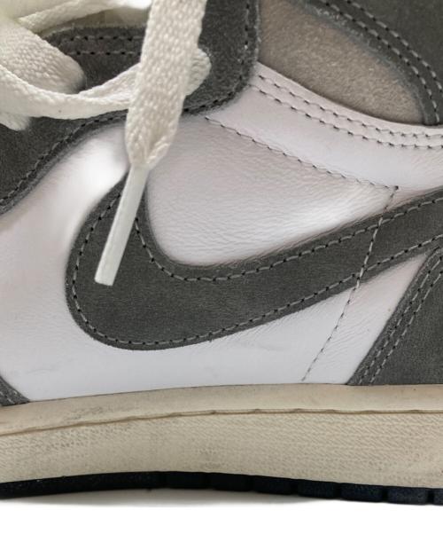 NIKE（ナイキ）NIKE (ナイキ) Air Jordan 1 Retro High OG/エア ジョーダン 1 レトロ ハイ OG ホワイト×グレー サイズ:28の古着・服飾アイテム