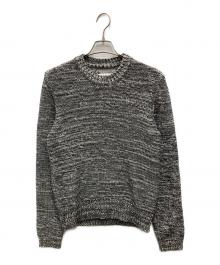 Maison Margiela（メゾンマルジェラ）の古着「クルーネックジャガードニット」｜グレー