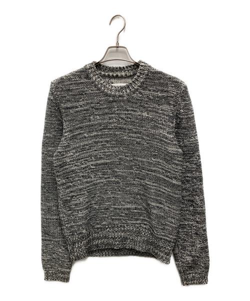 Maison Margiela（メゾンマルジェラ）Maison Margiela (メゾンマルジェラ) クルーネックジャガードニット グレー サイズ:Sの古着・服飾アイテム