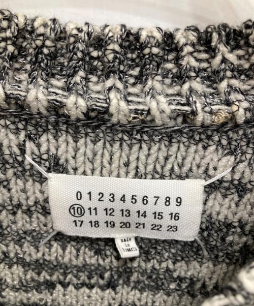 Maison Margiela（メゾンマルジェラ）Maison Margiela (メゾンマルジェラ) クルーネックジャガードニット グレー サイズ:Sの古着・服飾アイテム