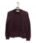 MARNI（マルニ）の古着「コットンダメージクルーネックニット」｜ボルドー