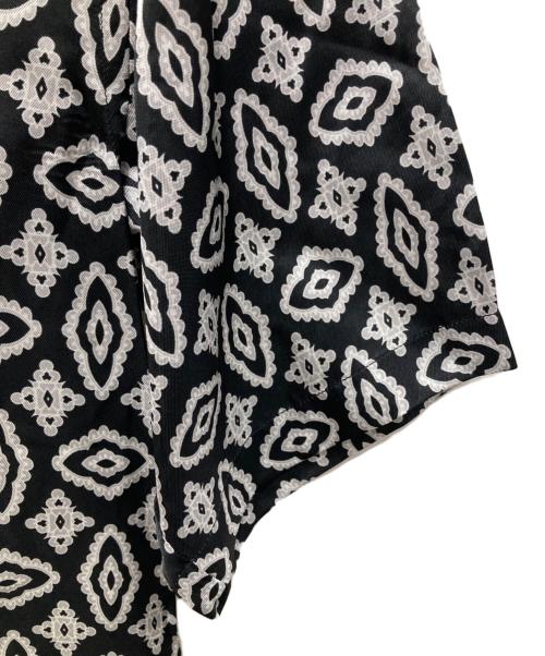 Maison Margiela（メゾンマルジェラ）Maison Margiela (メゾンマルジェラ) 総柄オープンカラーシャツ ホワイト×ブラック サイズ:Mの古着・服飾アイテム