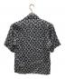 Maison Margiela (メゾンマルジェラ) 総柄オープンカラーシャツ ホワイト×ブラック サイズ:M：22000円